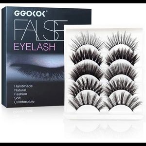 Dramatic Lashes 3D Faux Mink Fake Eyelashes Handmade Thick Crossed Cluster False